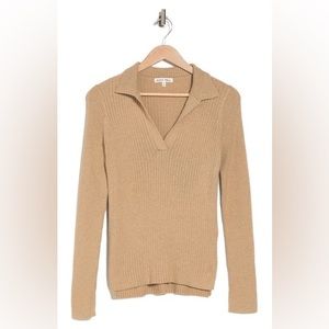Alex mills Loretta rib polo sweater